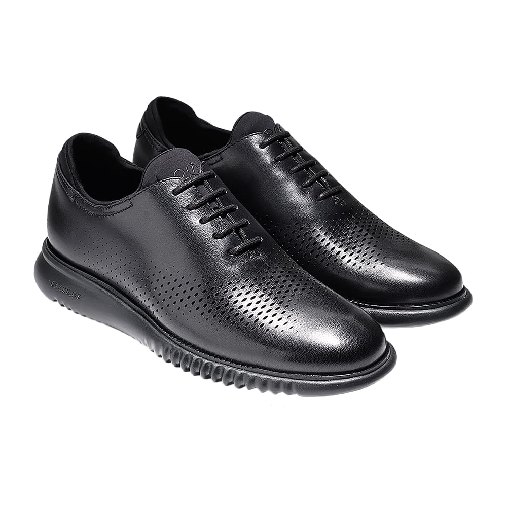 Oxford A Coda Di Rondine Laser Cole Haan 2.ZeroGrand / Pelle Nera - Foto 9